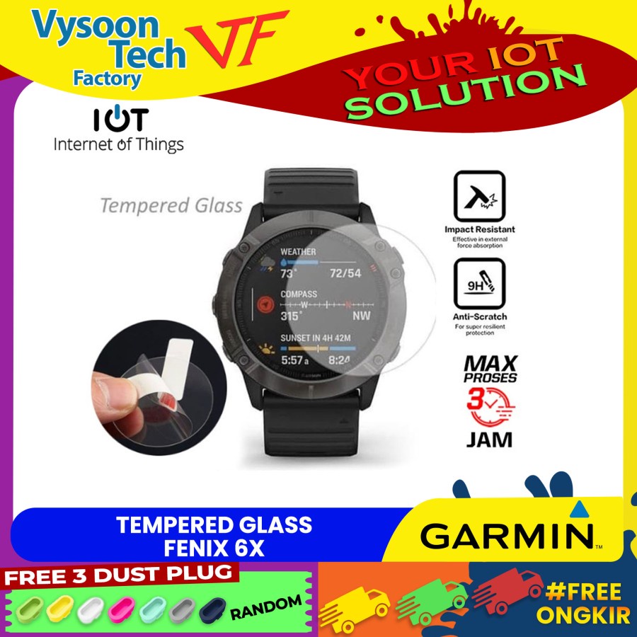 Tempered Glass Garmin Fenix 6X / Garmin Fenix6x Premium Quality