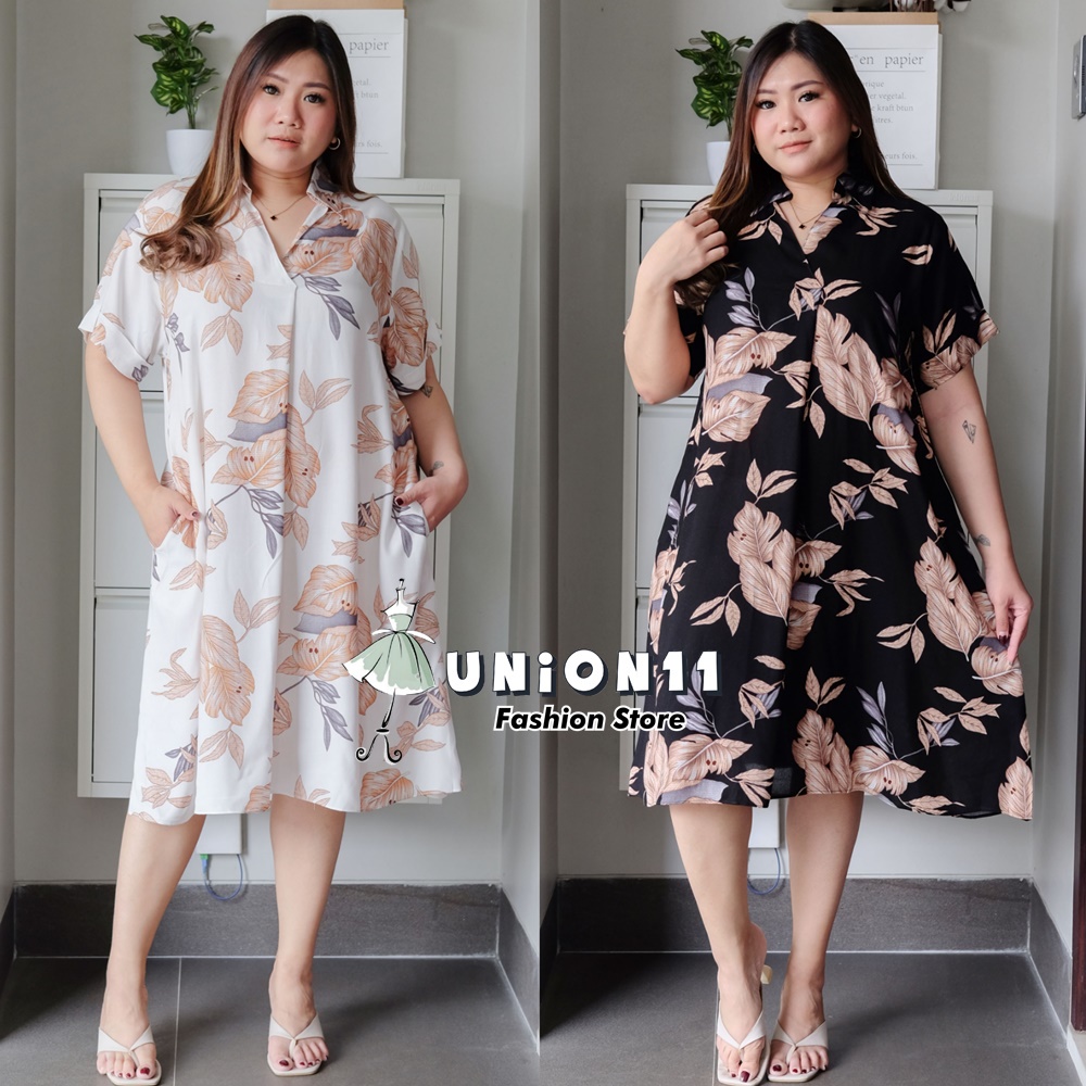 UNION11 - DRESS JUMBO WANITA LD 126 / BAJU JUMBO WANITA / BAJU KERJA WANITA BIGSIZE / DRESS JUMBO WANITA / DRESS JUMBO XXXL WANITA CHIKITA