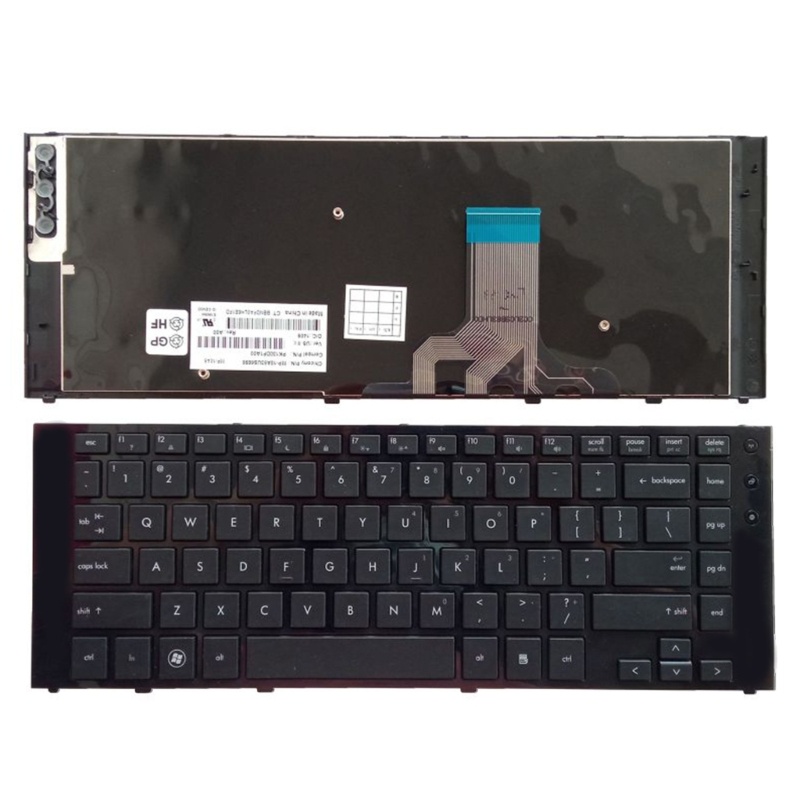 Btsg Untuk Keyboard HP Probook Seri 5320m 5320m Dengan Frame US 618843-001 Aksesoris Keyboard Hitam Pengganti Baru