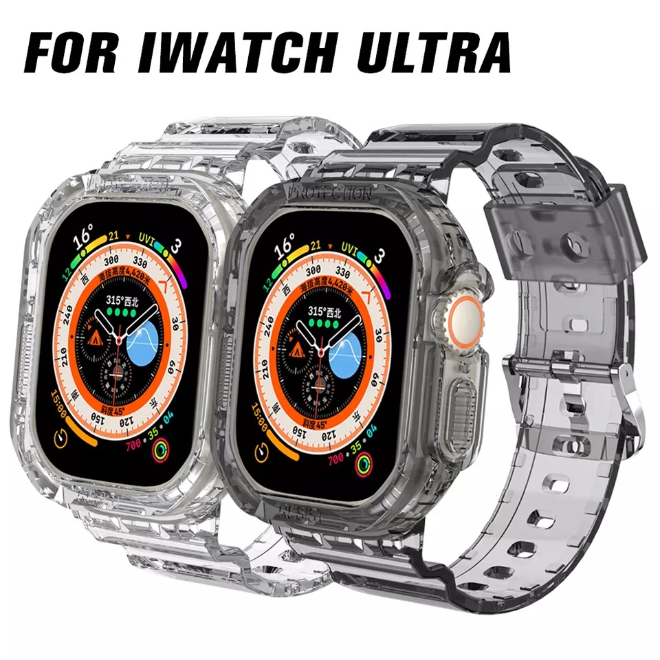 Strap Case Transparan Apple Watch ULTRA 49MM Tali jam Iwatch