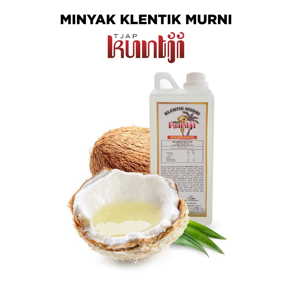 

Minyak Kelapa Klentik Kletik Keletik Murni 1000 ml