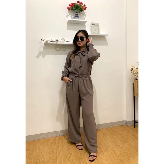 IL - oneset airflow / setelan nara blouse wanita crepe