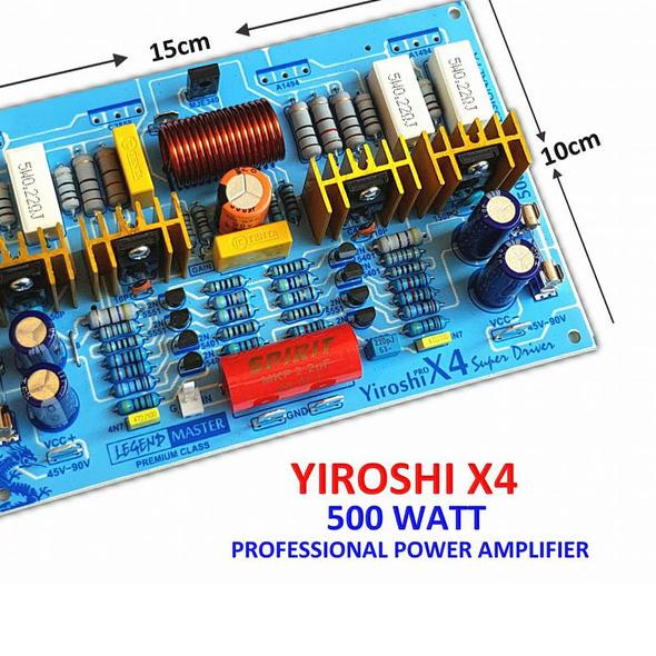 KIT DRIVER POWER YIROSHI X4 500W POWER AMPLIFIER X 4 TANPA TR FINAL