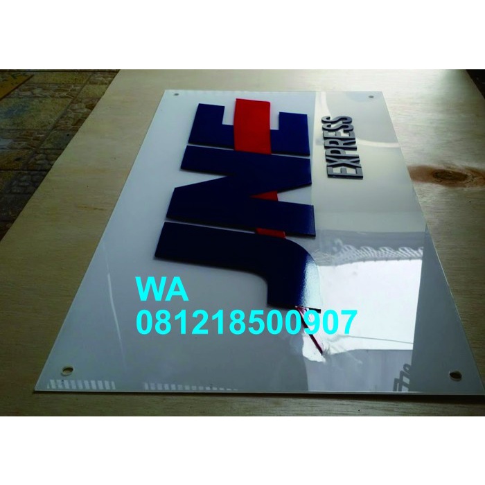 

Papan Panan Nama Kantor Akrilik Timbul 3 Mm / Papan Nama Toko / Perusahaan