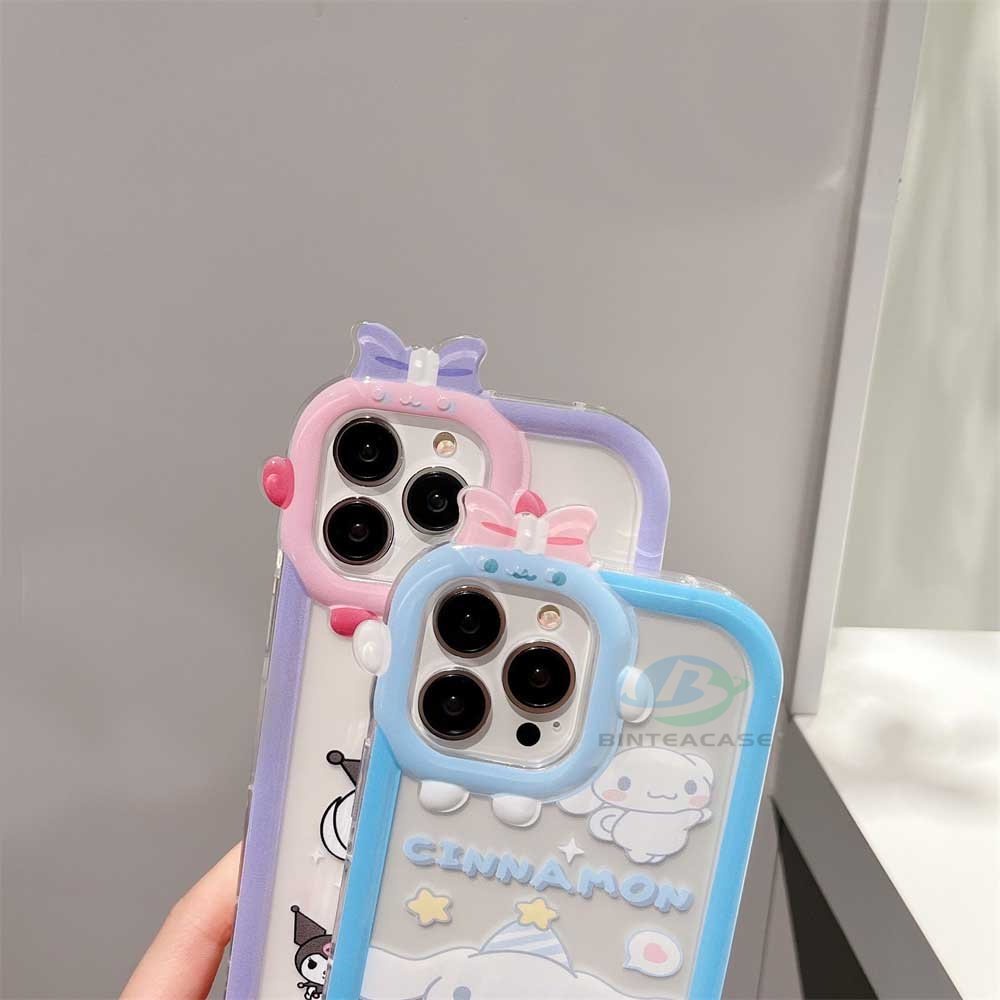 Casing IPhone 14 Pro Max 13 Pro Max 11 12 Xr XS 6 6S 7 8 Plus Motif Cinnamoroll Dan Kuromi