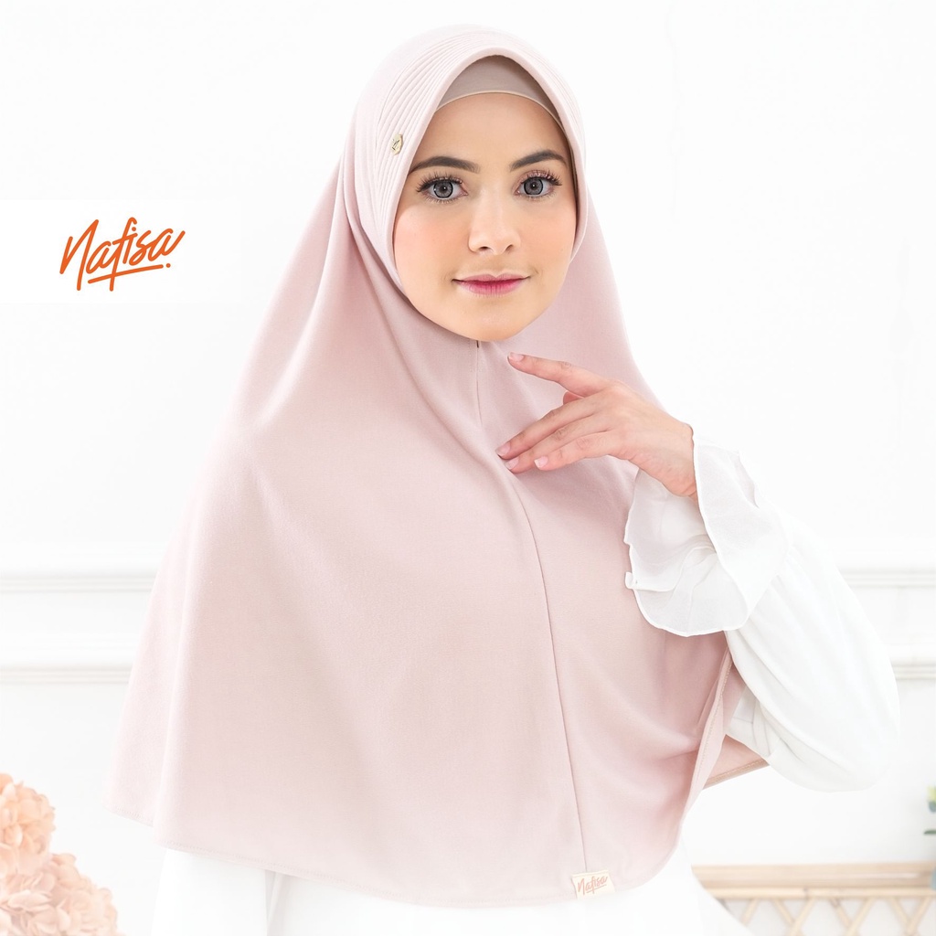 Hijab Instan Bergo Nafisa ASHA PREMIUM | Jilbab Instan Kaos Premium Kerudung Instan Pad Kecil khimar Kaos Premium