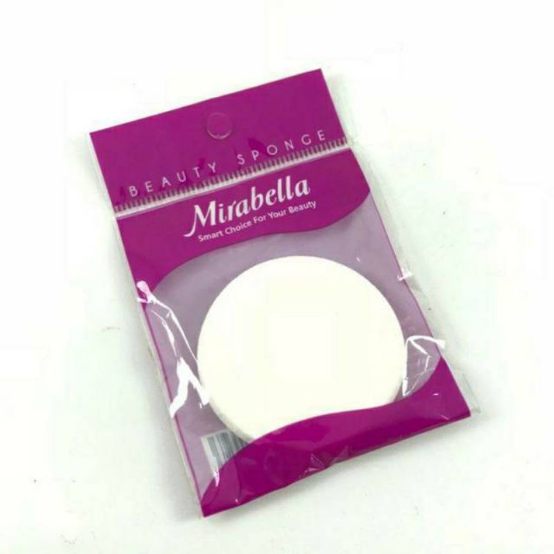Mirabella Spon Bedak Tabur Powder Puff/Mirabella Spon Bedak Padat Beauty Sponge