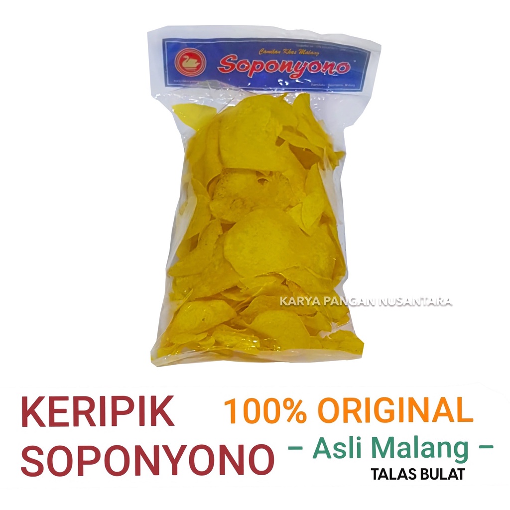 

KERIPIK TALAS BULAT SOPONYONO ORIGINAL KRIPIK TALES BUNDAR SOPONYONO