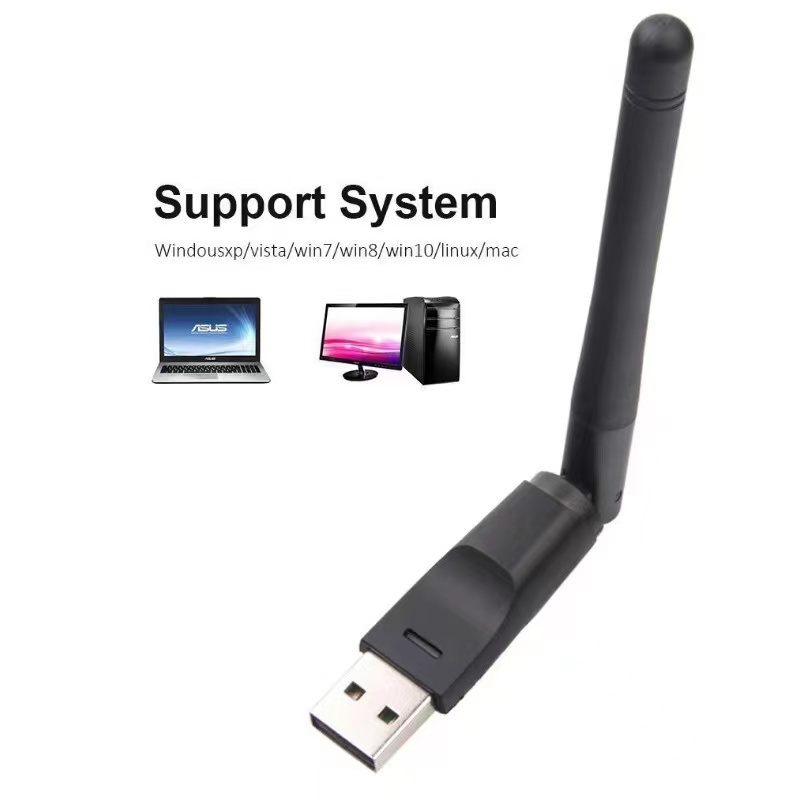 USB WiFi Wireless Adapter Network Usb wifi dongle 300mbps/Dongle ANTENNA Adaptor WiFi Wireless USB Adapter receiver antena PC/USB Wifi Dongle MT7601 Adapter Antena Wifi PC Laptop Set Top Box