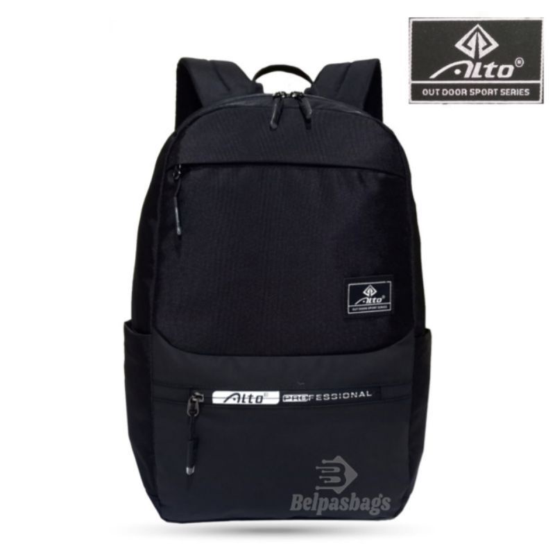 tas ransel pria /Tas ransel sekolah anak laki laki/ Ransel Backpack Alto /Ransel hitam Alto