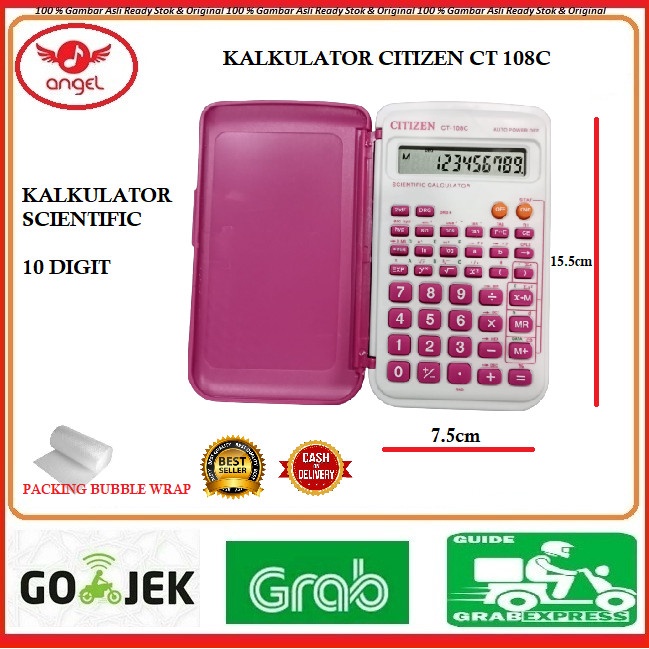 

Calculate Kalkulator Scientific Citizen Ct 108 - Calculator 10 Digit Ct - 108