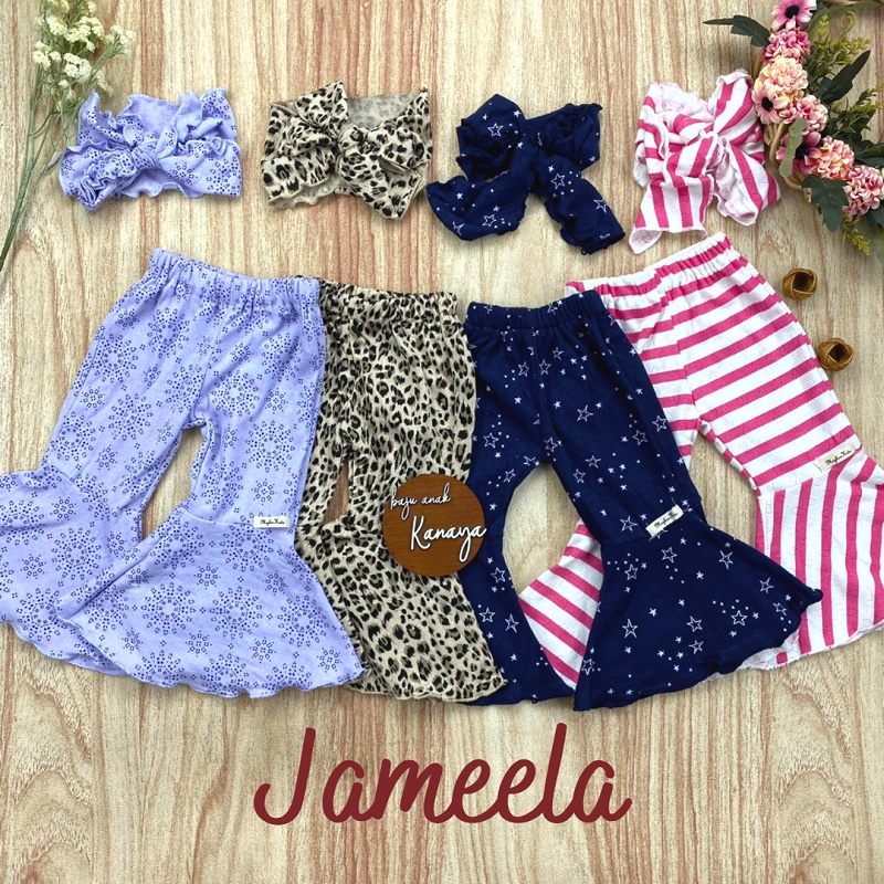 9-24BLN CUTBRAY BAYI JAMEELA KULOT BAYI PEREMPUAN CELANA CUTBRAY ANAK WITH HEADBAND