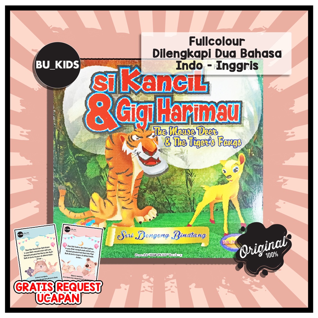 Buku Cerita Anak Anak - Sikancil dan Gigi Harimau
