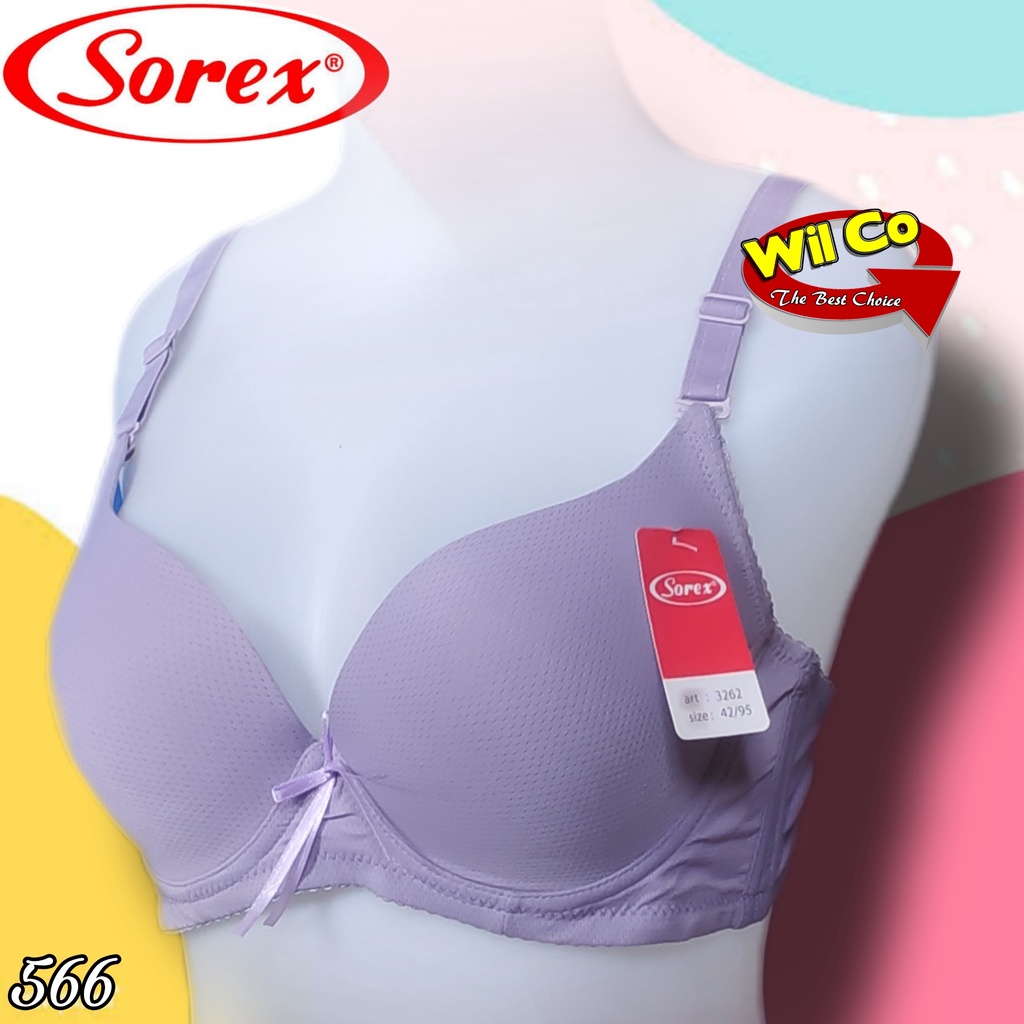 K566 - BRA/BH WANITA SOREX EXTRA COMFORT ADA BUSA ADA KAWAT CUP B SIZE 36 - 42 TIGA PENGAIT