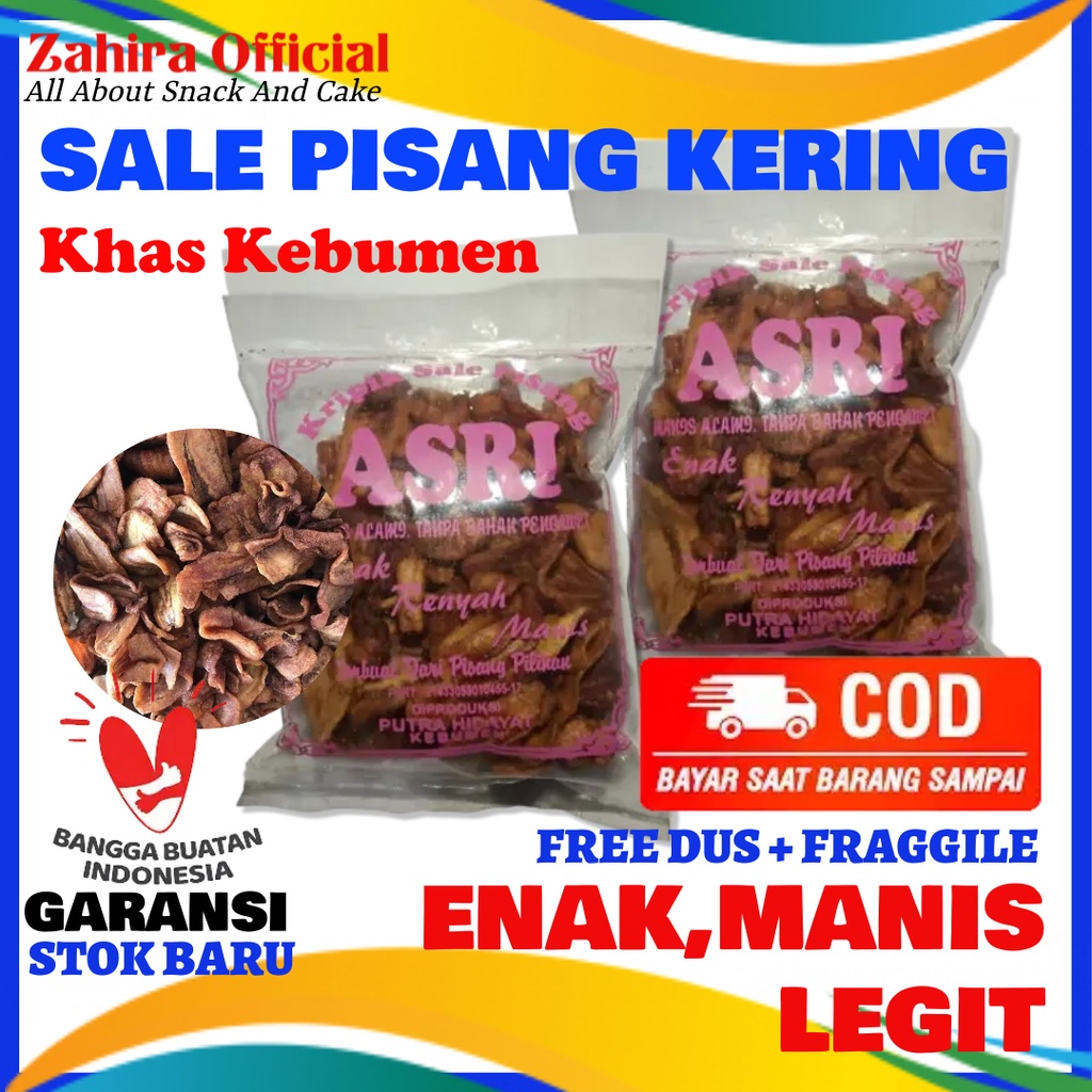 

Keripik Sale Pisang Kering Manis Original Oleh-oleh Khas Kebumen 135gram