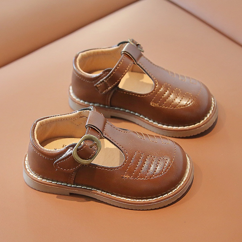 2239 NEW Sepatu flat anak perempuan motif polos kualitas premium