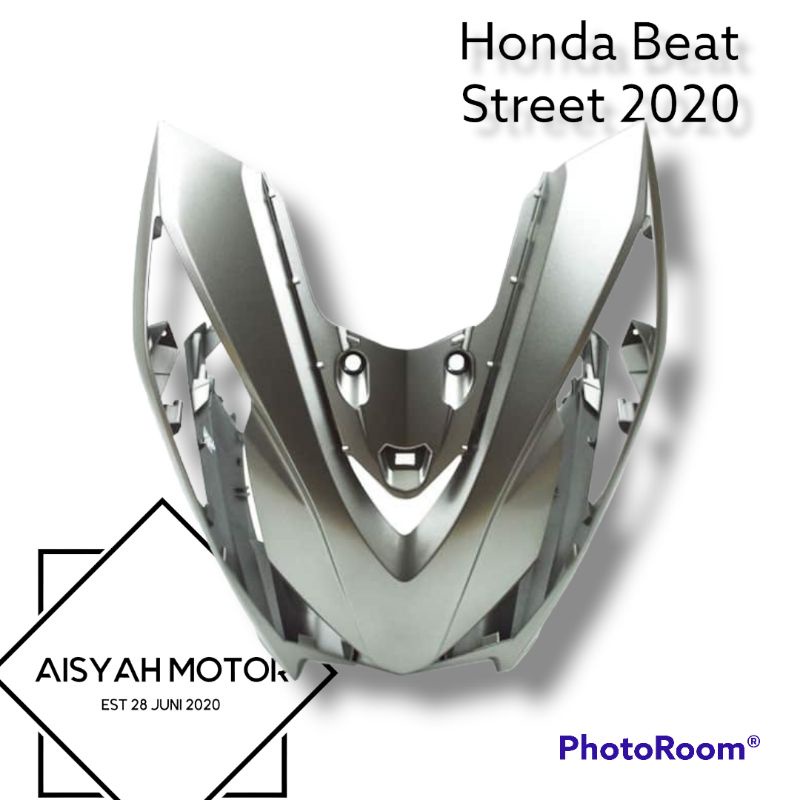 Cover Dasi Tameng Honda Beat Street Deluxe Warna Silver Doff Tahun 2020