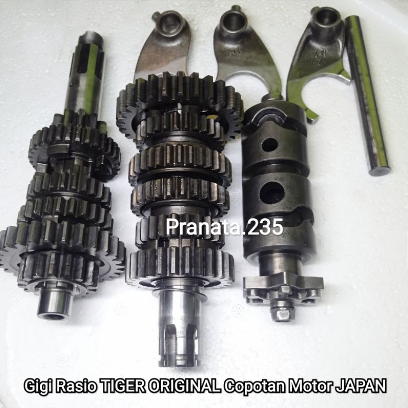 Set Gigi Rasio Honda TIGER ORIGINAL Copotan Motor JAPAN Transmisi Susun Gigi 1 2 3 4 5 6 Ratio Gearb