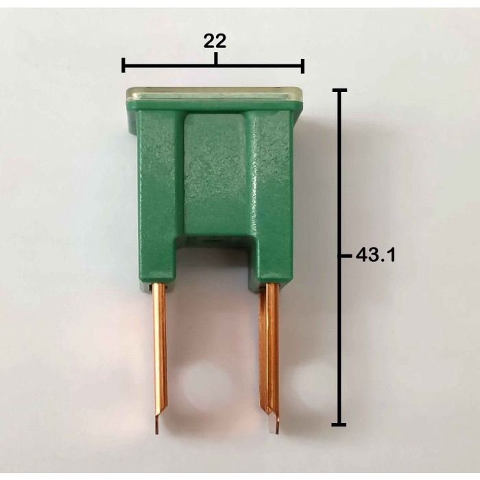 FLOSSER SEKRING PUSAT SKRING FUSE BIG MALE 40 AH GREEN 604840