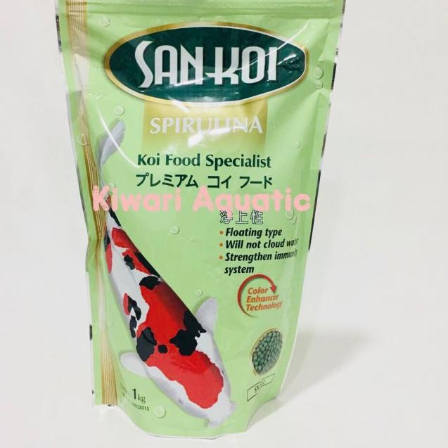 San Koi / SanKoi Spirulina Small ( S ) 1 Kg Makanan / Pakan Ikan Koi