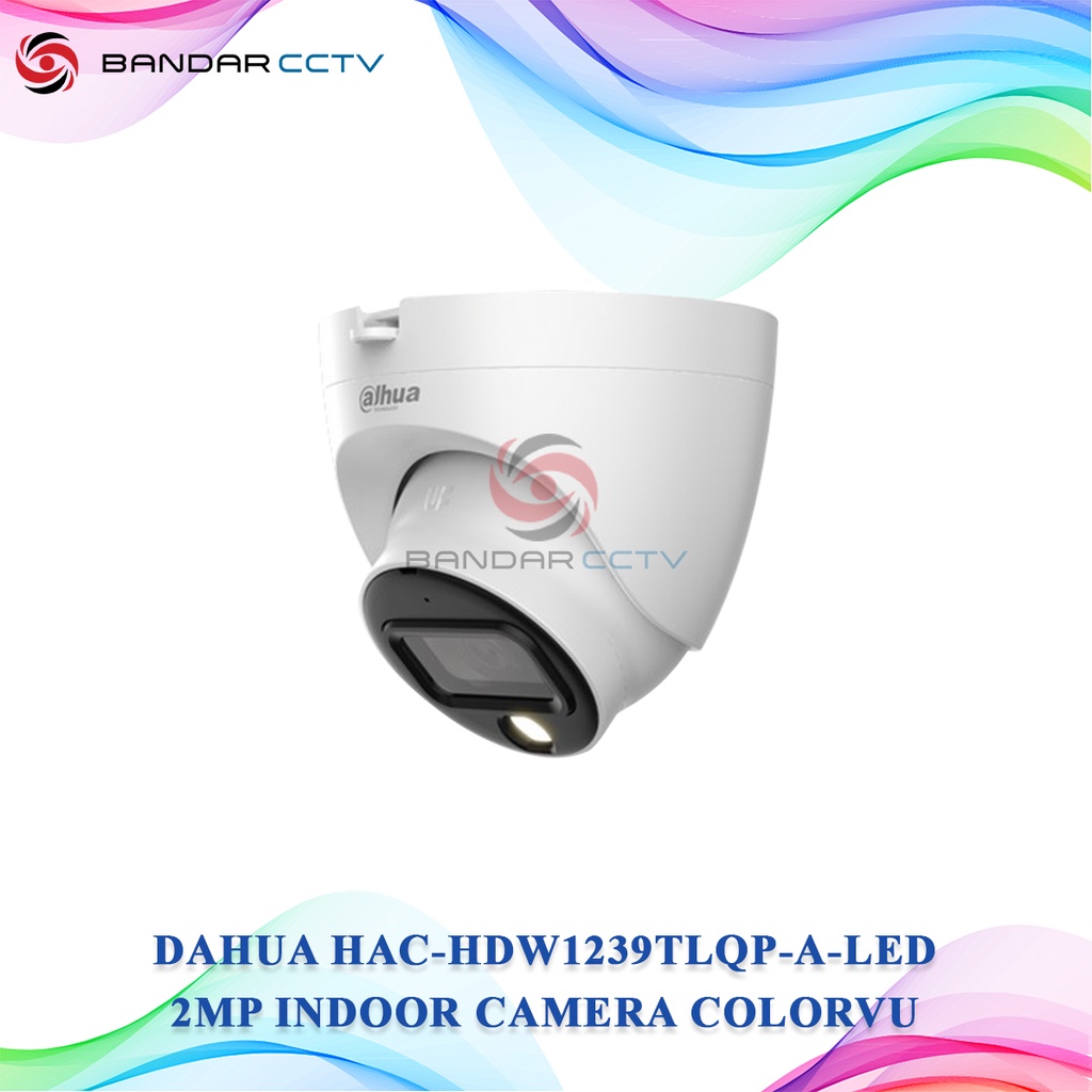 Dahua HAC HDW1239TLQP A LED 2MP Indoor Camera COLORVU