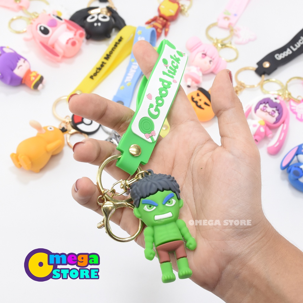 Gantungan Tas Squid Game Gantungan Kunci Karakter Marvel Murah Meriah Anime Key Chain - 259