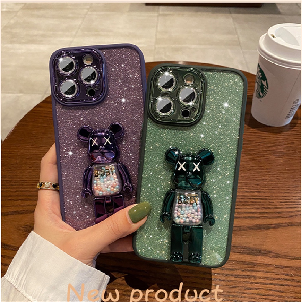 Hard Case Pelindung Lensa Kamera Motif Kartun Untuk iPhone 14 Pro Max Plus 13 12 Pro Max