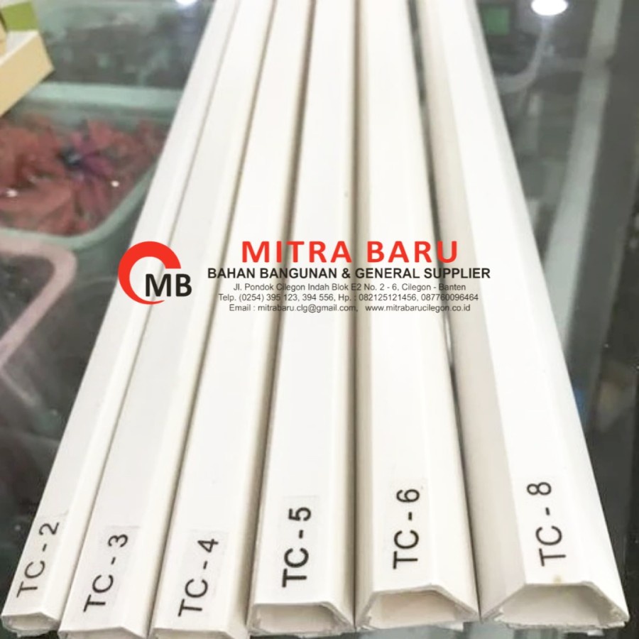 jual kabel duct penutup kabel protektor tc 2,3,4,5,6,8