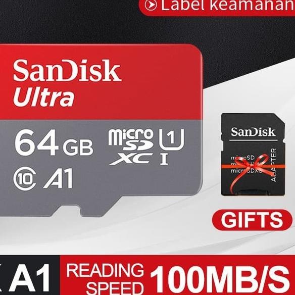 SanDisk Ultra 32GB/64GB/128GB Kartu Memori Memory Card Microsd - 32GB - 32 gb
