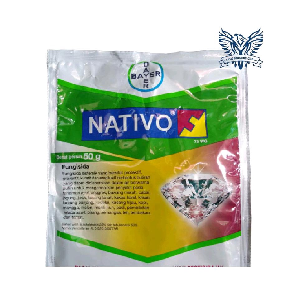 Fungisida Nativo 75WG 50Gram Bahan Aktif - Trifloksistrobin 25% & Tebukonazol 50% Bayer