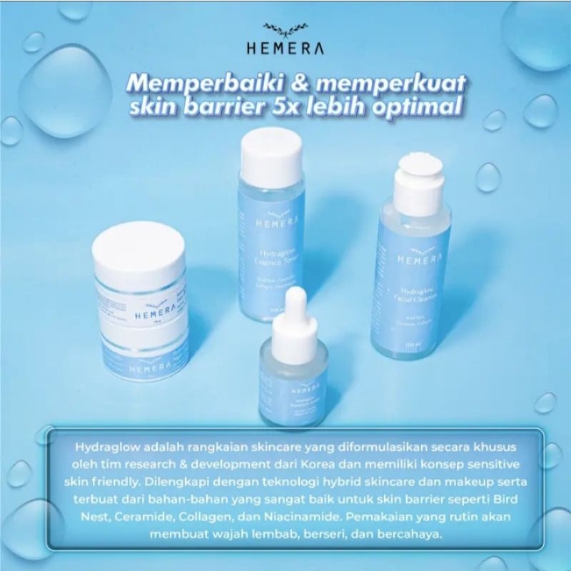 Hemera Hydraglow Skin Barrier 5 IN 1 FREE GIFT