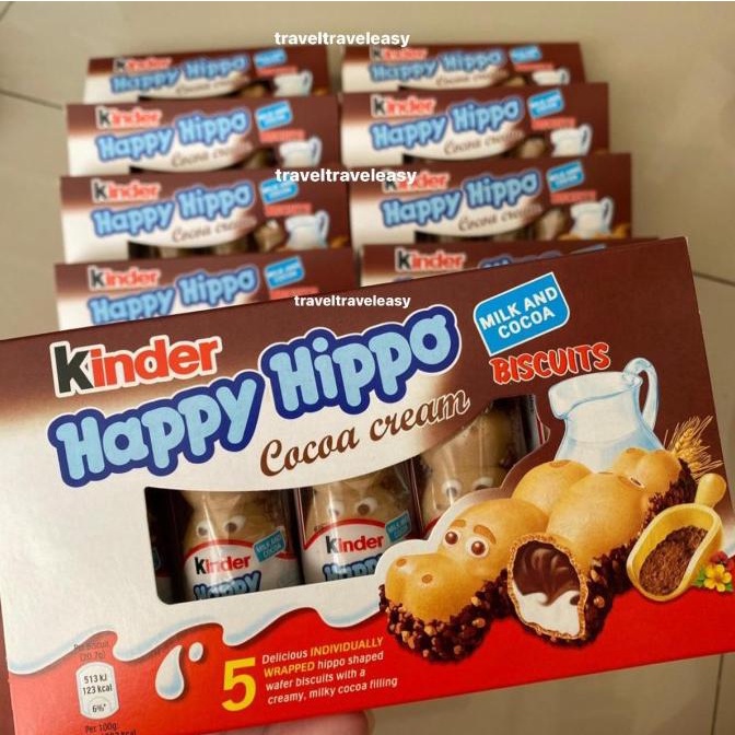 

Kinder Happy Hippo 5 Pieces Cocoa Cream Coklat HappyHippo Unik Import