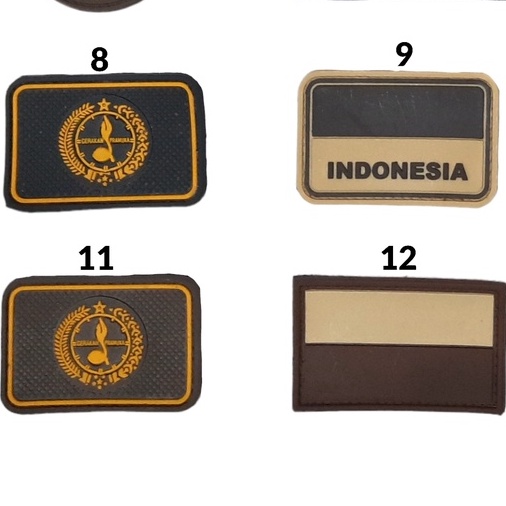 Patch Rubber Velcro Scout/Pramuka, Pengibar Bendera, Purna Paskibraka