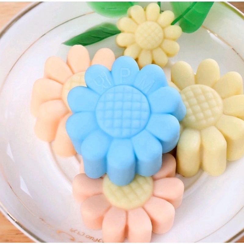 3 pcs cetakan silikon bunga mini 3 cm/cetakan kue puding jelly cokelat/cetakan coklat silikon