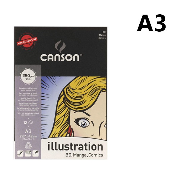 

Canson Illustration BD, Manga, Comics Pad A3