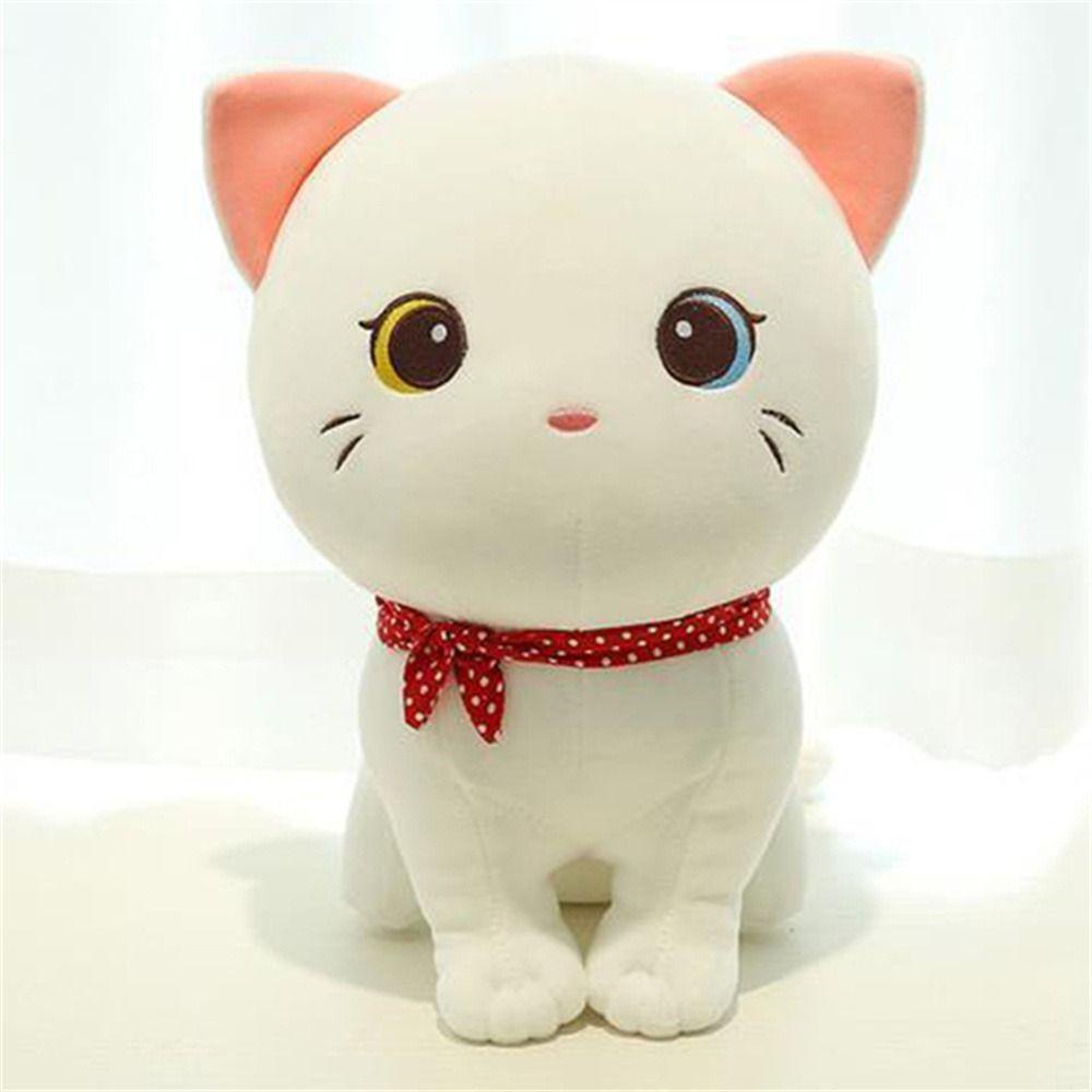 Nickolas1 Kucing Boneka Plush Hadiah Ulang Tahun Anak Laki-Laki Perempuan Boneka Kucing Lucu 24 cm Lembut Simulasi Hewan