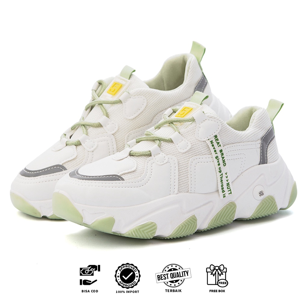 [Original Ber-Hologram] SNEAKYSHOES RENEYA SEPATU WANITA KULIT SINTETIS PREMIUM SHOES 20201
