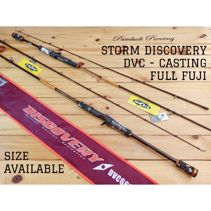 STORM Original by Rapala | Joran BC STORM DISCOVERY DVC Baitcasting Fishing Rod Full FUJI | STORM DI