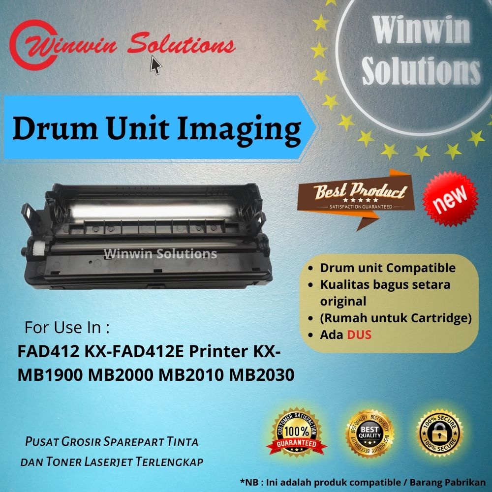 Drum Unit Imaging FAD412 412E MB1900 MB2000 MB2010 MB2025 MB2030 MB2062 KX-FAD412E Printer KX-MB1900