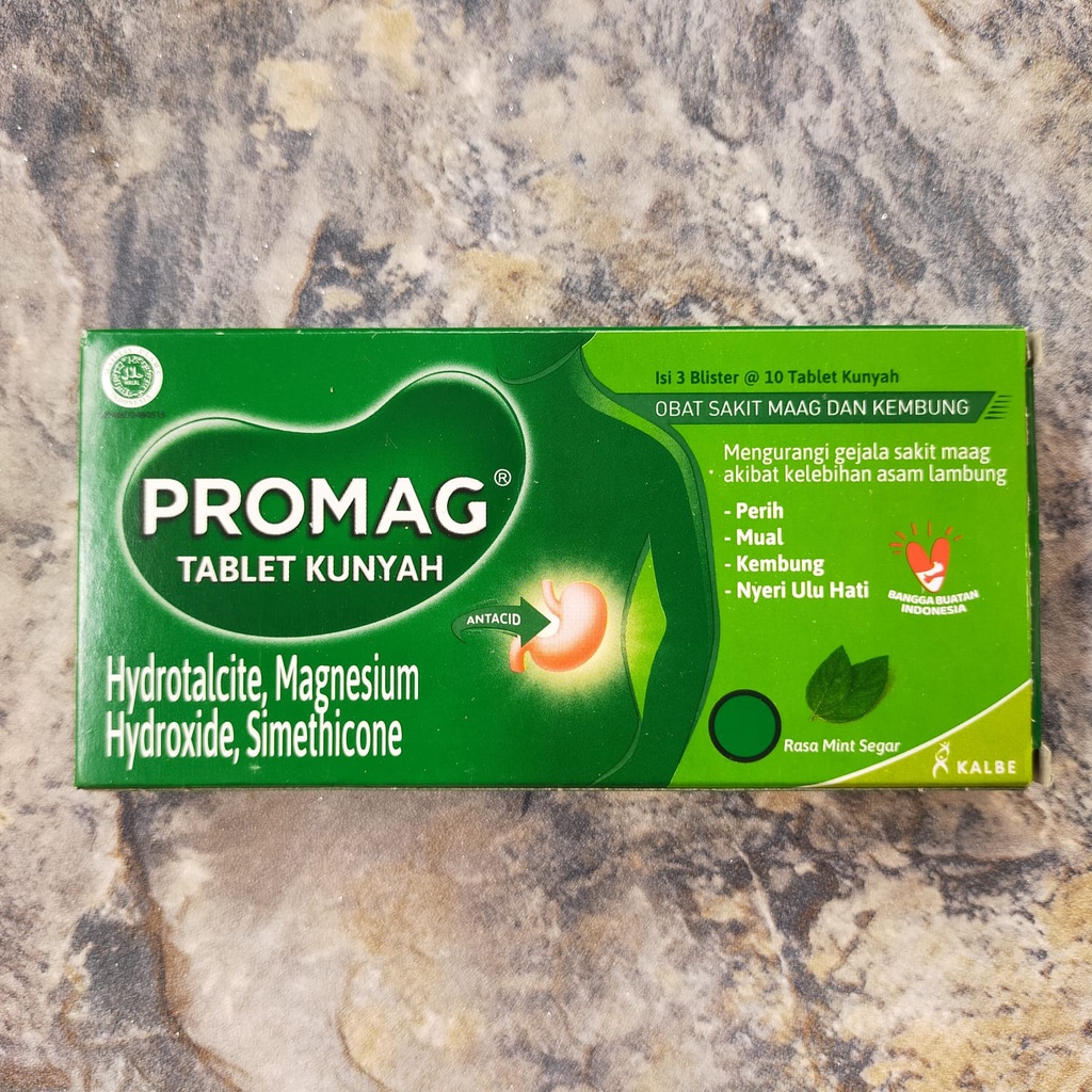 Promagh Tablet Per Kotak isi 3 Blister