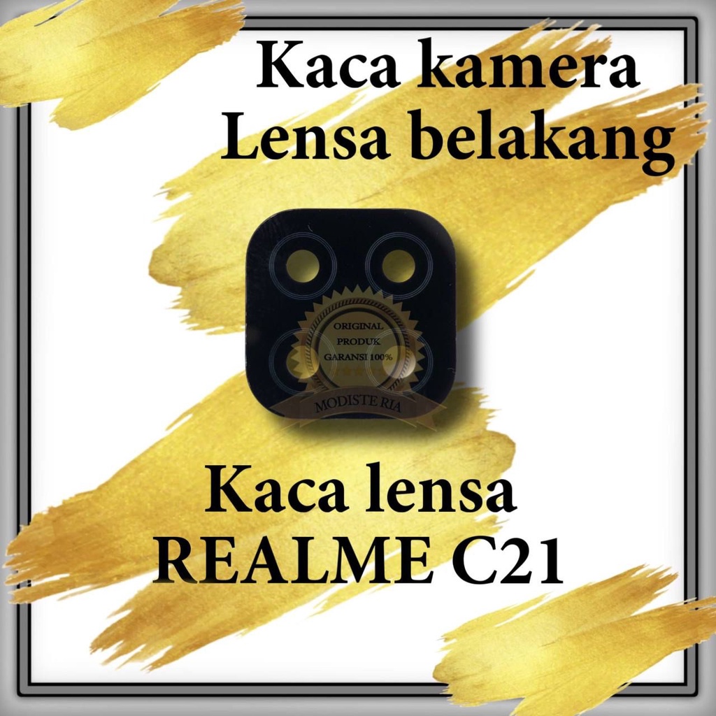 KACA LENSA KAMERA BELAKANG REALMI C21 FREE LEM