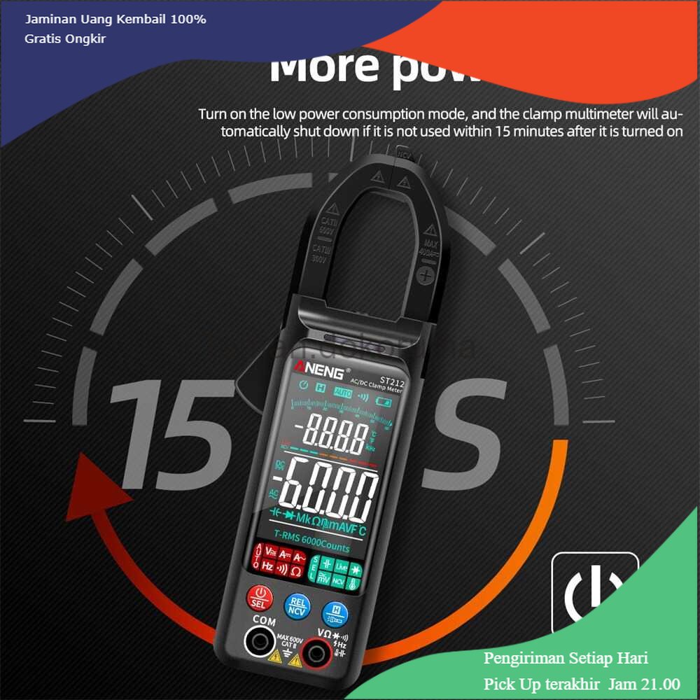 TD - PR1 ANENG Digital Multimeter Voltage Tester Clamp - ST211