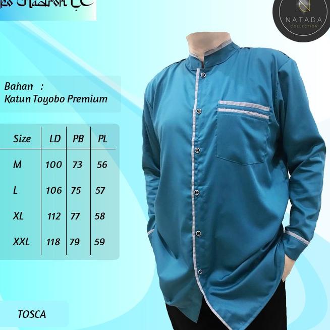 koko lengan panjang/koko pria/baju muslim pria/koko hadroh/koko lc - maroon, M