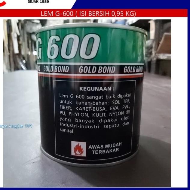 Lem Kuning G600 1kg Utk Kulit, Busa, Spon Eva