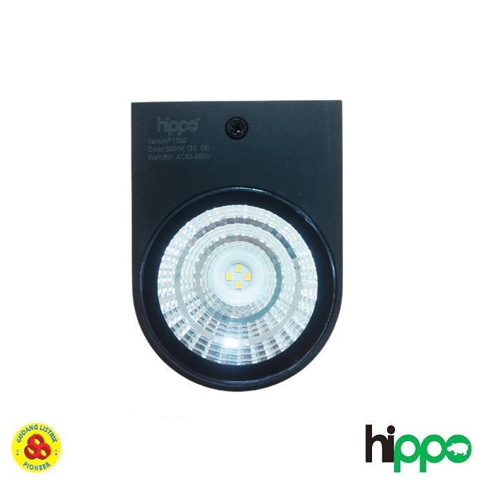 Hippo Wall LED 2x4W HP1706 Lampu Dinding Outdoor Pilar Tempel 2 Arah