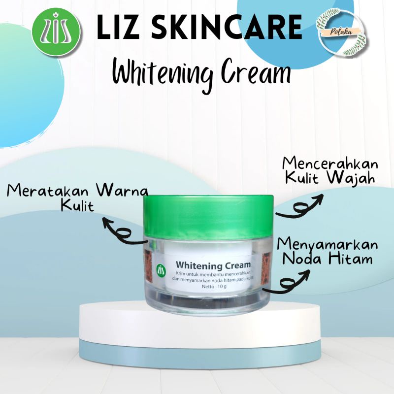 LIZ SKINCARE WHITENING CREAM krim pemutih wajah LIS SKINCARE Dr. Listiani Pemutih WHITENING CREAM FL
