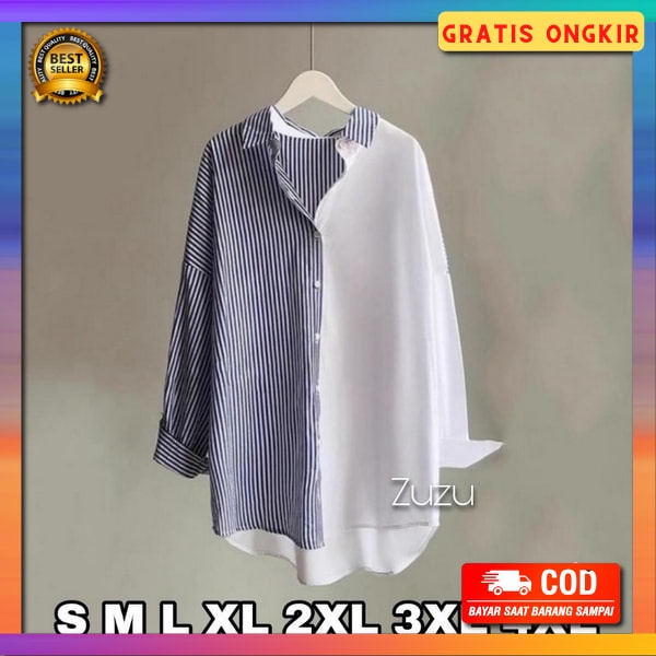 Bloyse Cewek Model Korea Kameja Dewasa Premium Atasan Kemeja Wanita Blouse Remaja Hengout Kmeja Blos