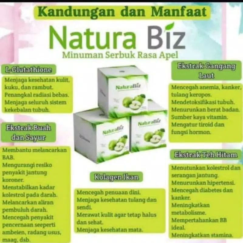 Naturabiz Minuman Pelangsing. 1 Box Isi 10Pcs