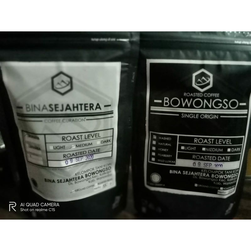 

KOPI ARABIKA & ROBUSTA BOWONGSO LERENG GUNUNG SUMBING WONOSOBO 100 GRAM