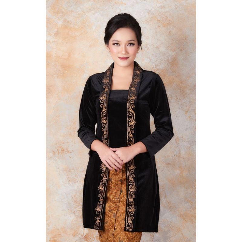 Kebaya Kutubaru Bordir Cantik - Body Panjang